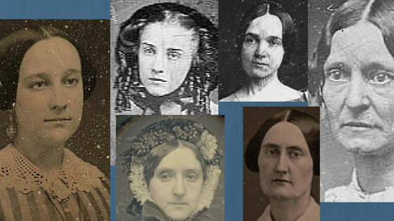 Several women from the 1850s-1860s who are not smiling